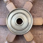 Vintage Antique Wheel 24   Brass Wall Decor Ships Wooden Boat Pirate Steering