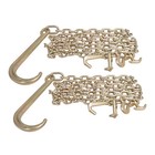  2  G70 5 16  x10  Tow Chain 15  Long Shank J Hook W  Rtj   Grab Towing Hooks
