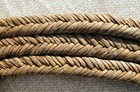 Antique Unique Native American Apache Chevron Flat Braided Rawhide Reata 1800s