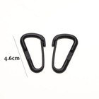 Buckles Outdoor Black Keychain Snap Clip D Carabiner Water Bottle Hooks