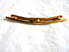 Lot Of 3 Vintage Collar Bar Slide On Collar Clips - Shirt Accessory Formal Wear