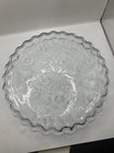 Vintage Anchor Hocking Savannah Clear Glass Ruffled Quiche Dish Pie Plate 10 