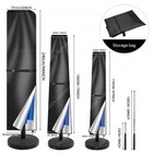 Waterproof Patio Umbrella Covers For 6-14ft Outdoor Market Parasol Cover W  Rod