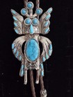Vintage Lot Of Western Bolo Ties  Kachina Longhorn Coyote Mixed Metal
