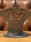 Vintage Silverplated Flower Basket With Handle Large Angel Design