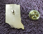 Vintage State Of Indiana Enamel Lapel Pin
