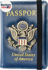Passport Holder And Card Slot Combo Rfid Blocking Leather Travel Passport Wallet