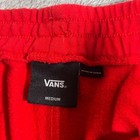 Vans Sweatpants Boys Medium Red Checkered Side Stripe Athletic Track Pants