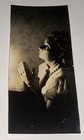 Rare Antique Vintage American Artistic Praying Woman Shadows Snapshot Photo  Ma 
