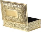 Vintage Golden Jewelry Box Small Rectangle Trinket Storage Boxes