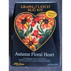 Mcg Textiles Latch Hook Rug Kit Autumn Floral Heart 37781 New