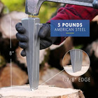 Estwing Sure Split Wedge  5lb Solid Steel Wood Splitting Wedge  E-5