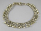 Vtg Silver Tone Dangling Bells Belly Dancing India Indian 10 1 4  Anklet 9514
