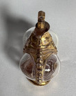 Prince Matchabelli 1940s Perfume Bottle W  Gilded Crown Vintage - Empty
