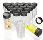 20 Pack 20 Ml Clear Glass Vials With Screw Caps 5 Dram Small Size Storage Bottle