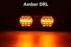 Upgrade 5 75  Dual Led Headlight Amber Drl For Harley Road Glide Fltr 1998-2013