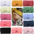Baby Girls Large Bow Knot Headband Infant Newborn Toddler Hair Band Head Wrap Uk
