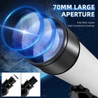Telescope 70mm Aperture 700mm Astronomical Refracting Telescopes - White