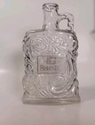 Vtg 1952 Old Forester Kentucky Bourbon Whiskey Glass Decanter Bottle Embossed