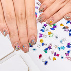 2000pcs Mini Colorful Rhinestones Nail Art Charm  Multi Shape Flat Back Nail Gem