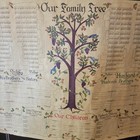 Stevenson Blank Family Tree Genealogy Chart 22x17 Penna Dutch Design
