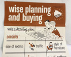 1950s Mid Century Interior Decorating Double Sided Poster 22x32