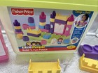 Vtg Fisher Price Little People Building Blocks Build N Fun Palace Set 30 Marks