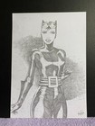 Catwoman Sexy Original Comic Book Art Pen Ink Sketch 8 5x11 5 Jla Batman Joker