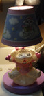 Vintage Lamb Chop Night Light Table Lamp Nursery Purple Pink Shari Lewis 1990s