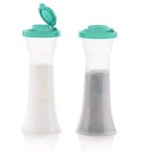 Tupperware Large Hourglass Salt And Pepper Shakers Set New - Mint- New