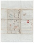 1848 New York Stampless Cover Letter To Mansfield Oh Red Paid Mark Business Als