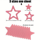 5 Sets Of Anti Slip Stickers Pink Star Bath Shower Grip Non-slip Safety 15pcs