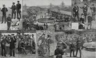 Japan Tokyo  Mikado Emperor Of Japan  Police  Navy Huge 1880s Antique Print