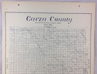 Antique General Land Office Map Garza County Texas Showing Plats   