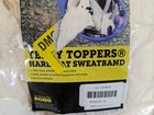 Pack Of 100  Occunomix 870 Terry Toppers Cloth Snap On Hard Hat Sweatbands White