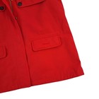 Barbour Rothesay Jacket Womens Us Size 12 Red Full Zip Waterproof Tartan Accent