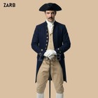 Mens Navy Blue Colonial Tailcoat Revolutionary War 18th Century Historical Coat