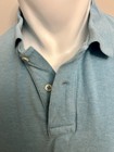 Polo Ralph Lauren Mens Xl Custom Fit Blue Pique Polo Shirt Pink Pony Cotton