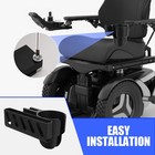 Cup Holder And Phone Mounted Basket Set For Permobil M1 M3 F3 Power Wheelchairs