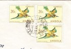 Angola Birds Issue-sc 336 x3 -luanda 28 jul 1951-unsealed Rate To Usa