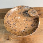 Moroccan Ammonite Fossil Bowl With Marble Finish