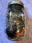Mixed Jewelry Jar Lot 50  Pieces Silver   Gold Tone Mixed Metals Bracelets