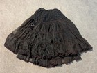 Vintage Skirt Lot Of 3 Black White Layered Ruffle Floral 1950s 60s 