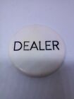 Dealer Button White 2-inch Diameter