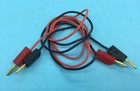 Gold - Plated Double 2mm Banana Plug Silicone Cable For Test Leads Probes New