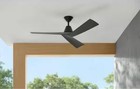 Home Decorators Collection Easton 52 In Indoor outdoor Matte Black Ceiling Fan