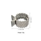 3pcs Rhinestone Hair Claw Clips High Hold Sparkly Ponytail Clips For Women