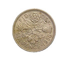 1956 Great Britain 6 Pence Elizabeth Ii Km  903-very Nice Circ-c6725xux
