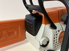 Stihl Battery Operated Chainsaw Moves W  Sound   Blade Cover Kids Toy Rare Works