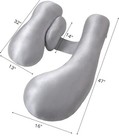 Pregnancy Pillows For Side Sleeping - Adjustable Belly   Back Support Pillow 